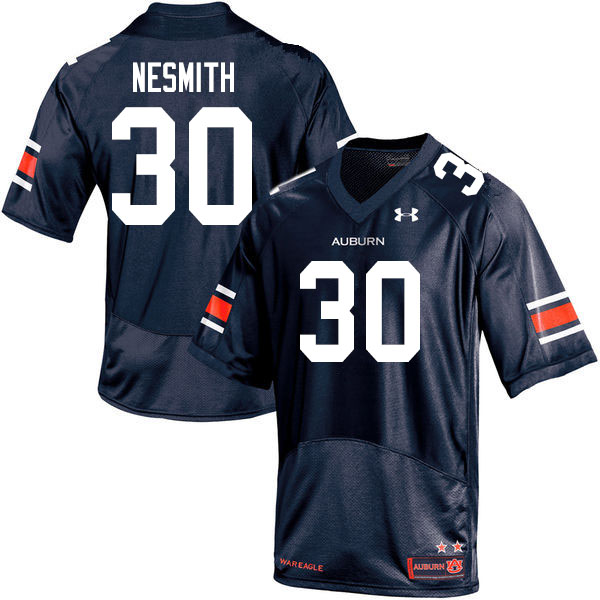 Men #30 Tommy Nesmith Auburn Tigers College Football Jerseys Sale-Navy - Click Image to Close